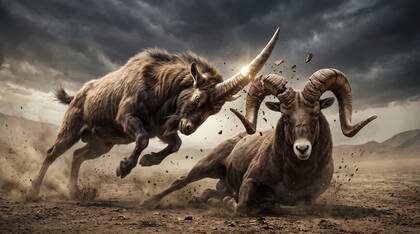 The Goat Shatters the Ram's Horns