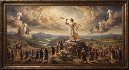 Angels Gather the Elect at the Trumpet's Sound