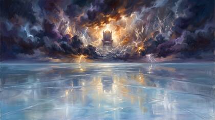 The Sea of Glass Before the Throne