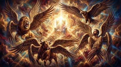 The Four Living Creatures Crying "Holy, Holy, Holy"