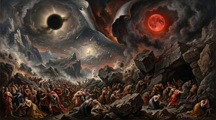 The Sixth Seal, Cosmic Shaking and Humanity in Hiding