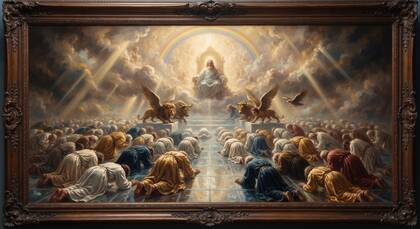 Angels, Elders, and Living Creatures Fall Facedown in Worship